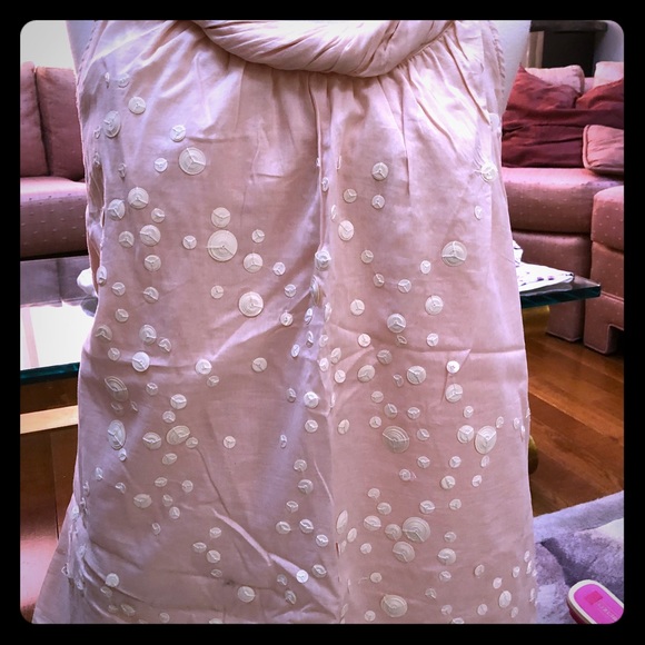 LOFT Tops - Pale Pink Ladies Sequined Summer Ann Taylor Top LOFT Tops - Pale Pink Ladies Sequined Summer Ann Taylor Top